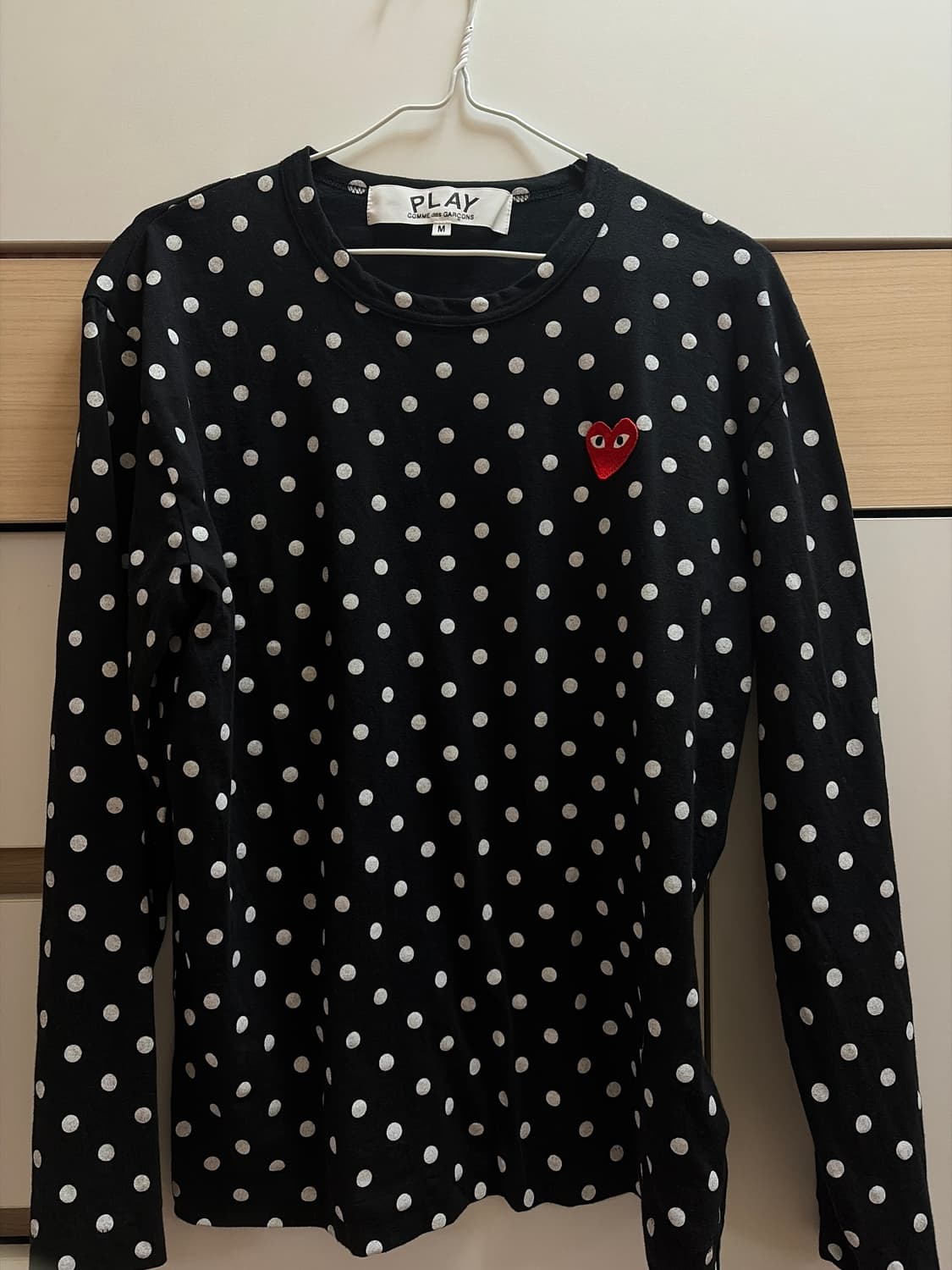 꼼데가르송 도트롱슬리브 블랙 m 상품이미지2