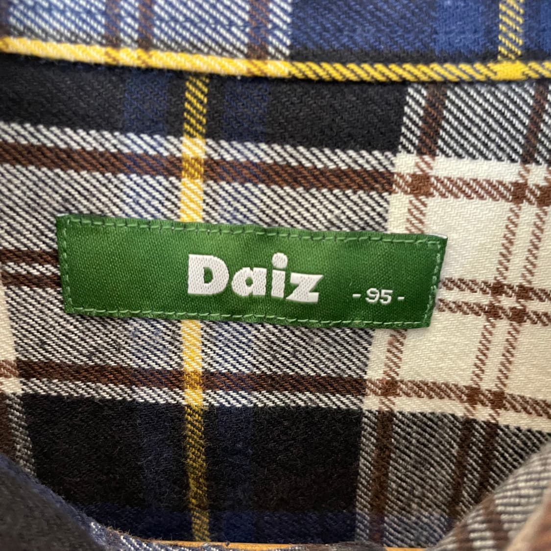 Daiz 네이비체크 원포켓 긴팔 셔츠 95 상품이미지4