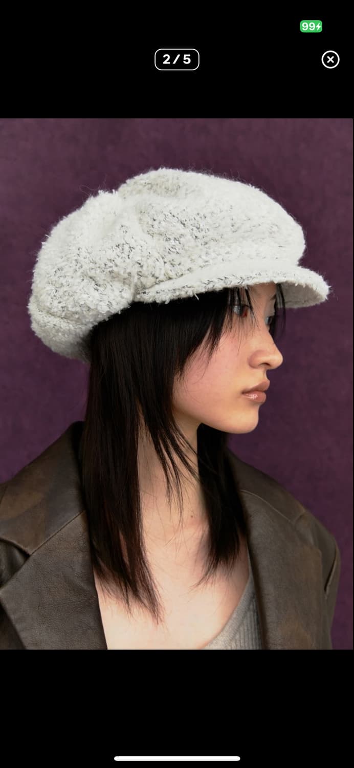 Gorrogorra cloud cap wool white 상품이미지5