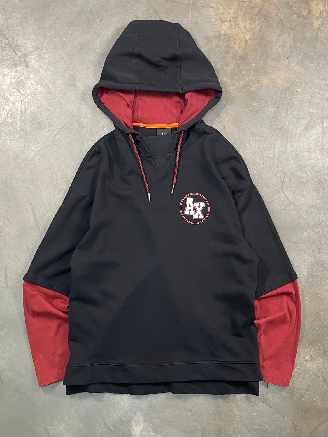 아르마니 익스체인지 레이어드 후드 상품이미지1