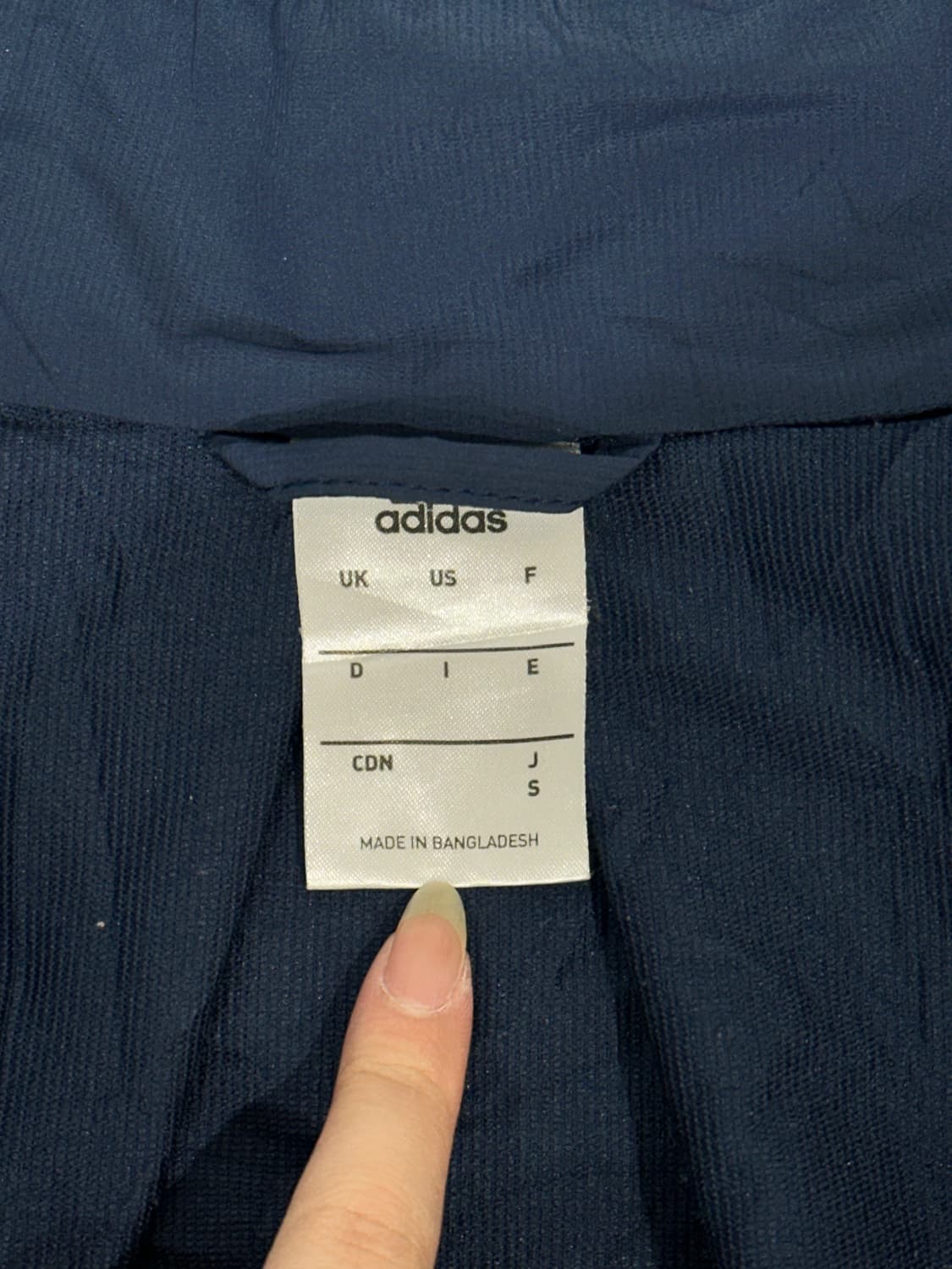 아디다스 네이비 빅 로고 트랙탑 져지 S 상품이미지7