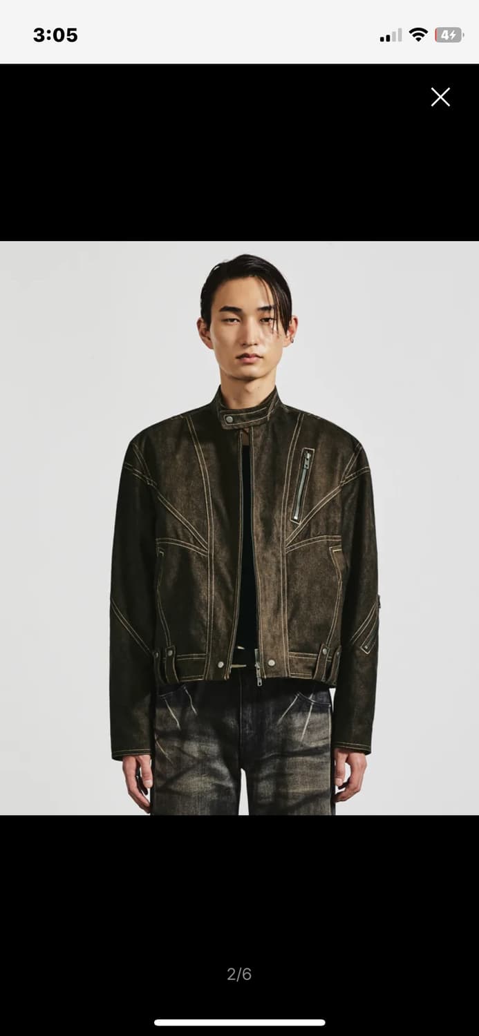 엘무드 헌팅 바이커 자켓 상품이미지2