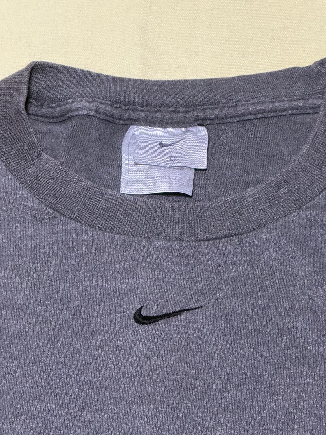 나이키 센터 스우시 롱슬리브 90~00s 차콜 상품이미지2