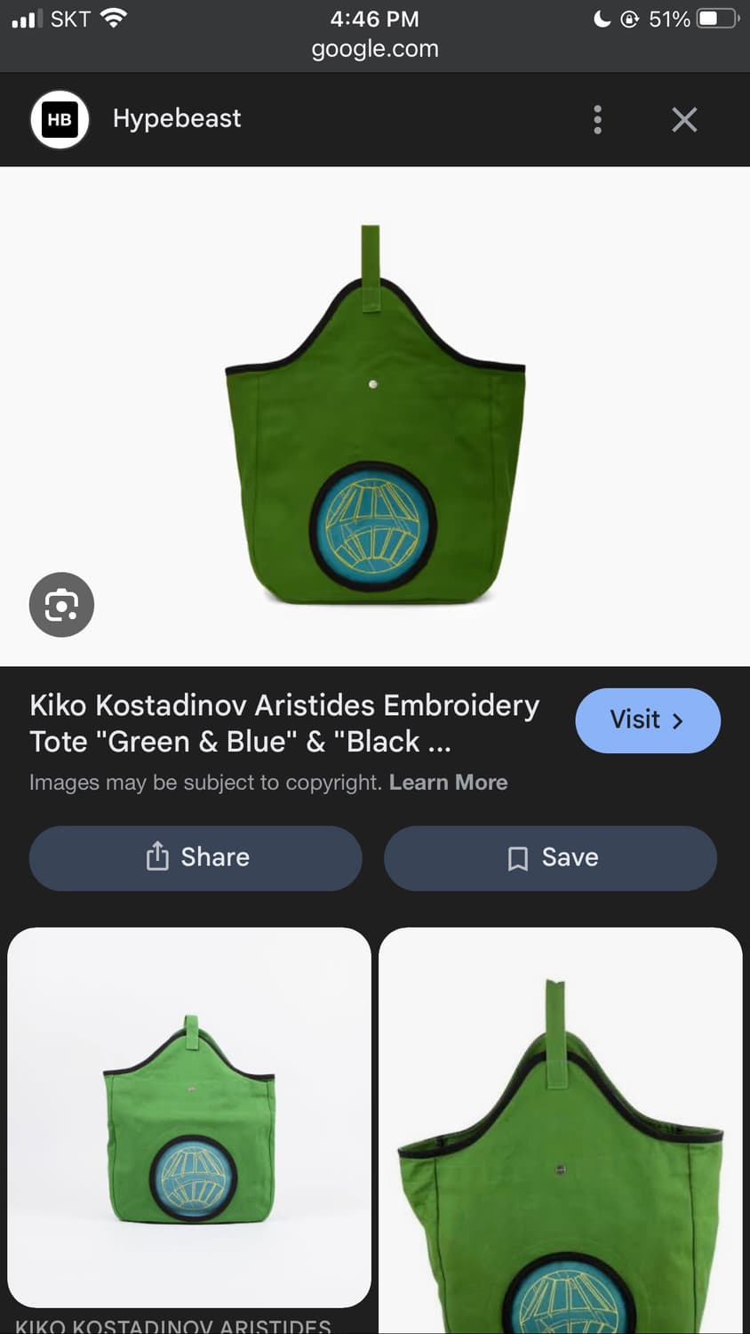 Kiko Kostadinov Embroidery Tote bag 상품이미지10