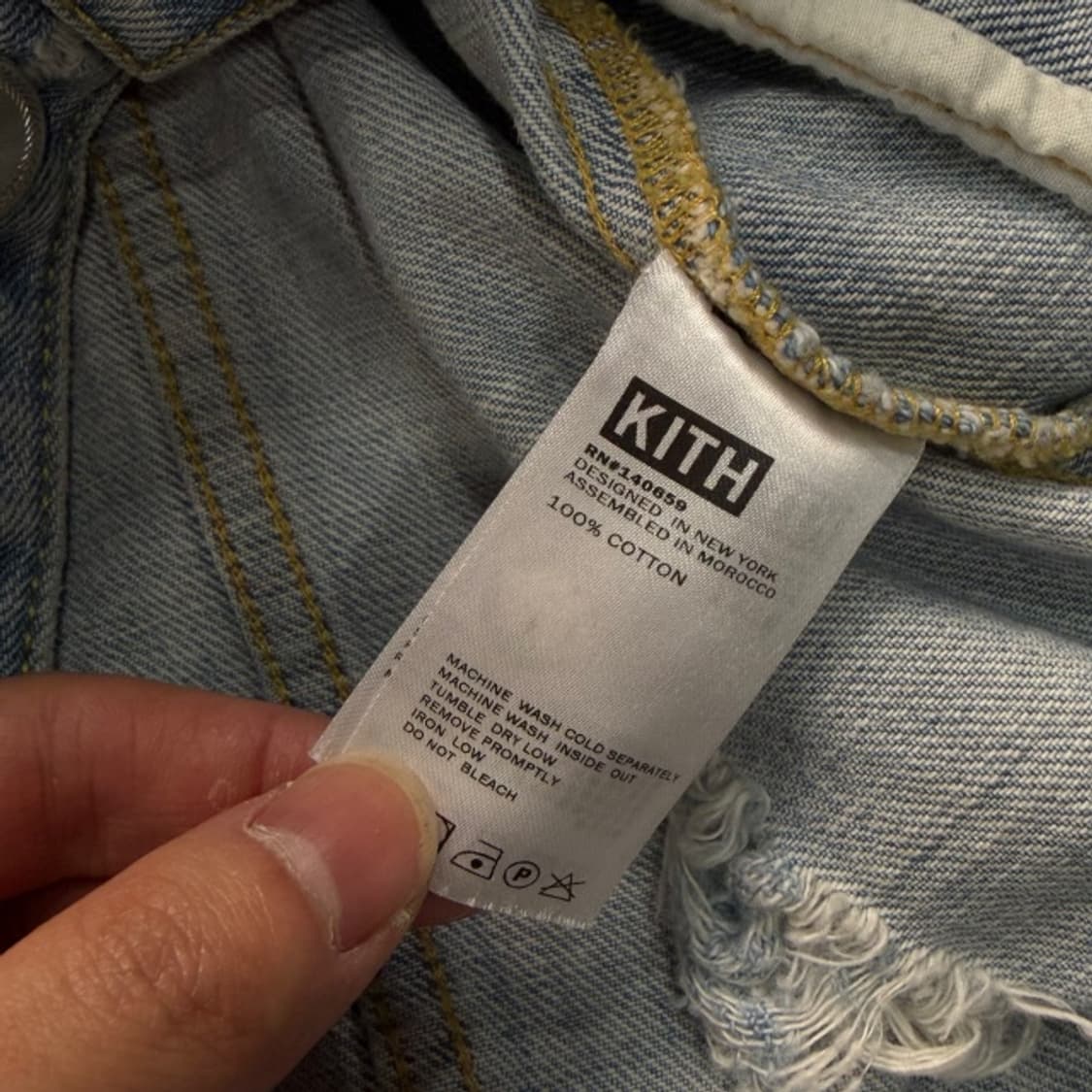 105 키스 KITH 데미지 데님자켓 상품이미지4