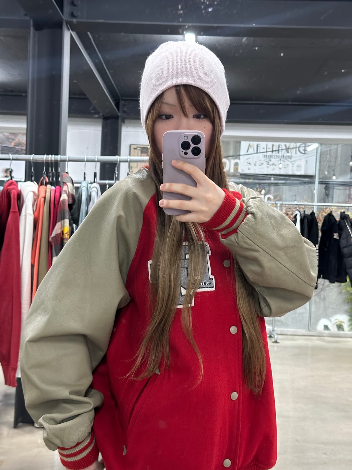 슈프림 레드로고 방울 비니 상품이미지2