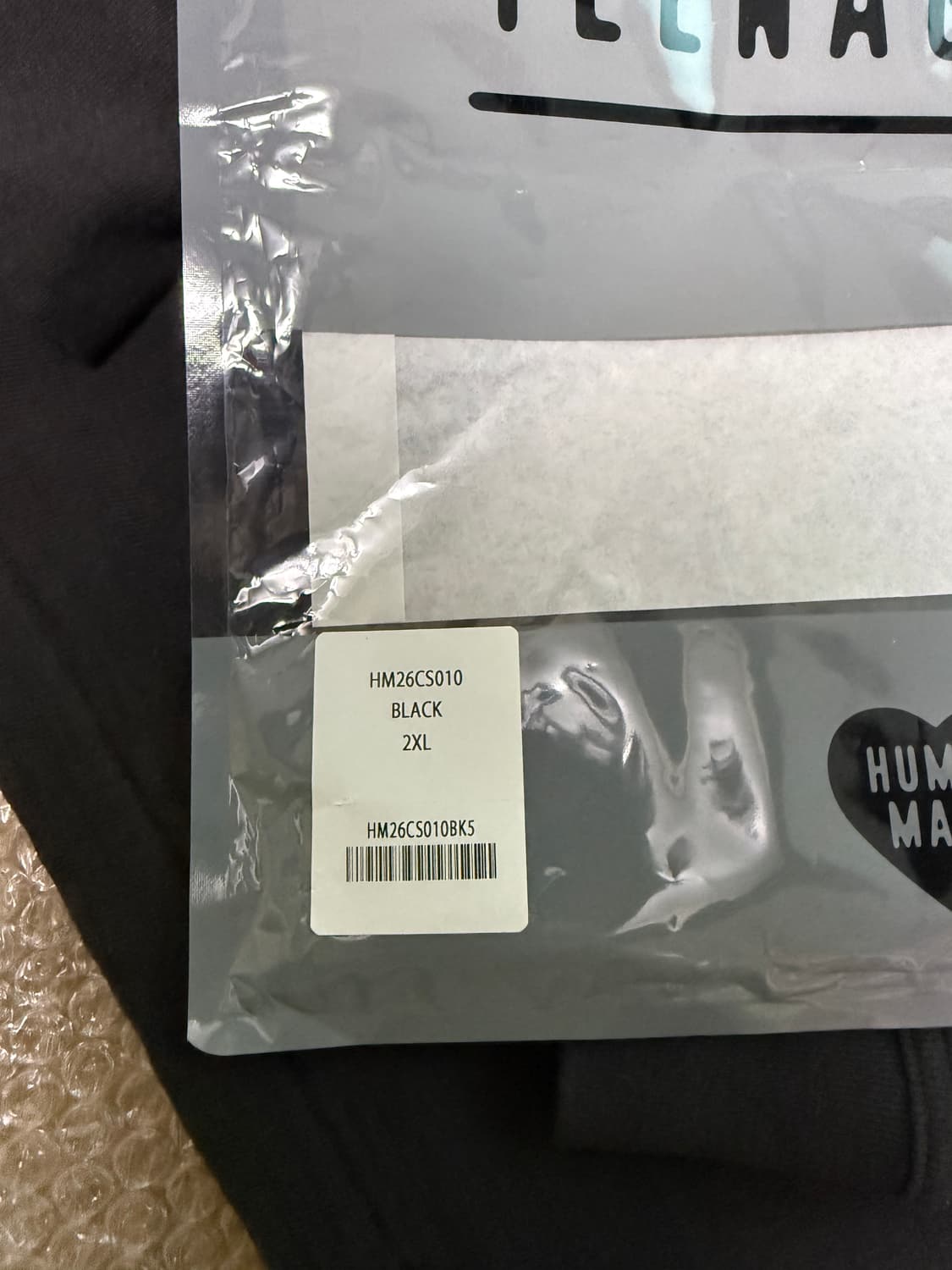 휴먼 메이드 그래픽 롱슬리브 티셔츠 #7 블랙 2XL 상품이미지7