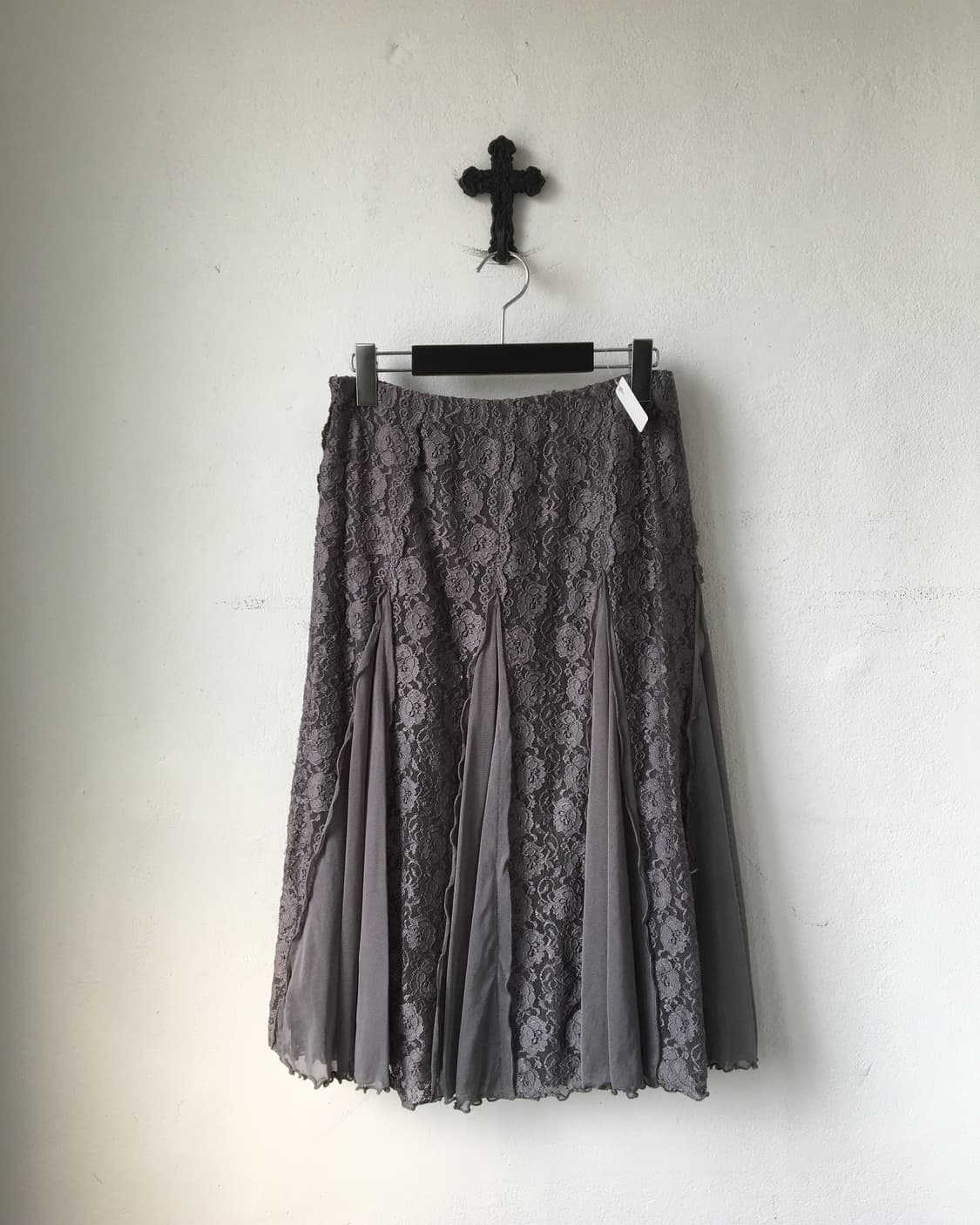 Lace flare layer skirt 상품이미지1