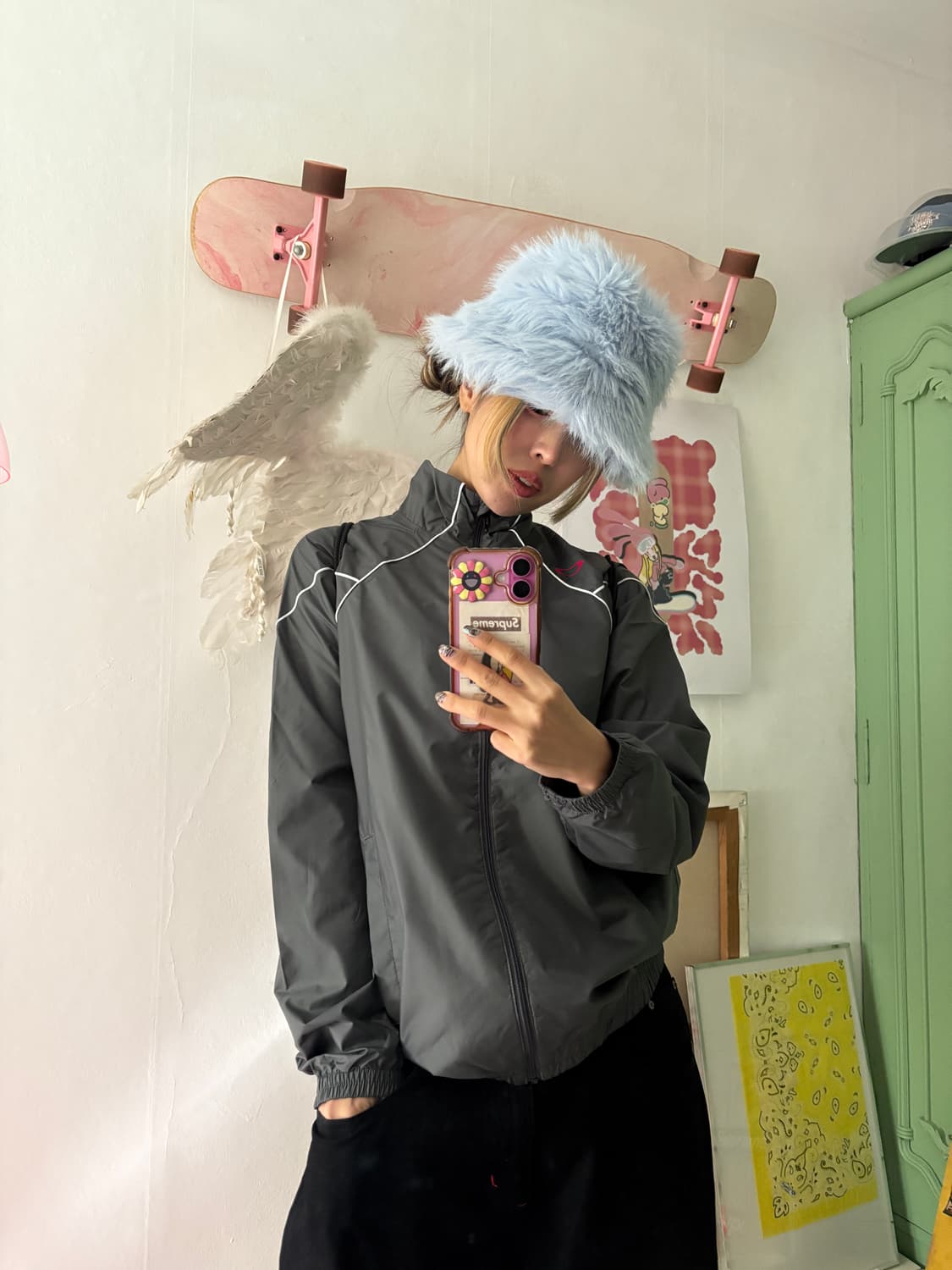 오클레 그레이핑크 바람막이 상품이미지4