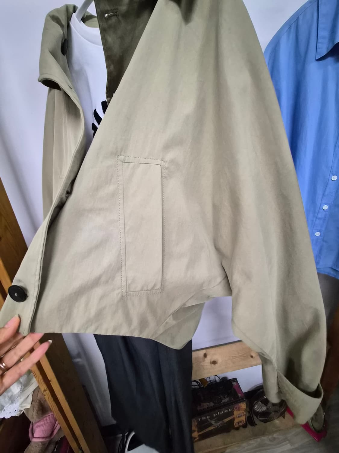 자라 벌룬 후드 숏 트렌치 상품이미지4