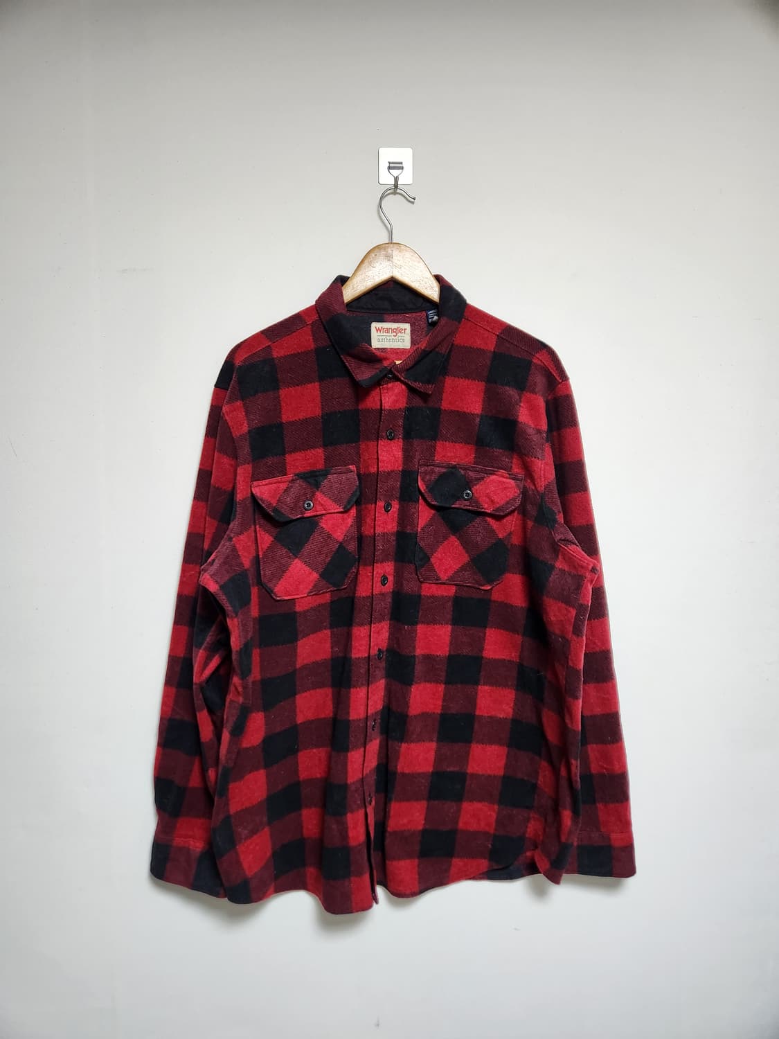 랭글러Wrangler 체크 플란넬 셔츠 XL - S76 상품이미지1