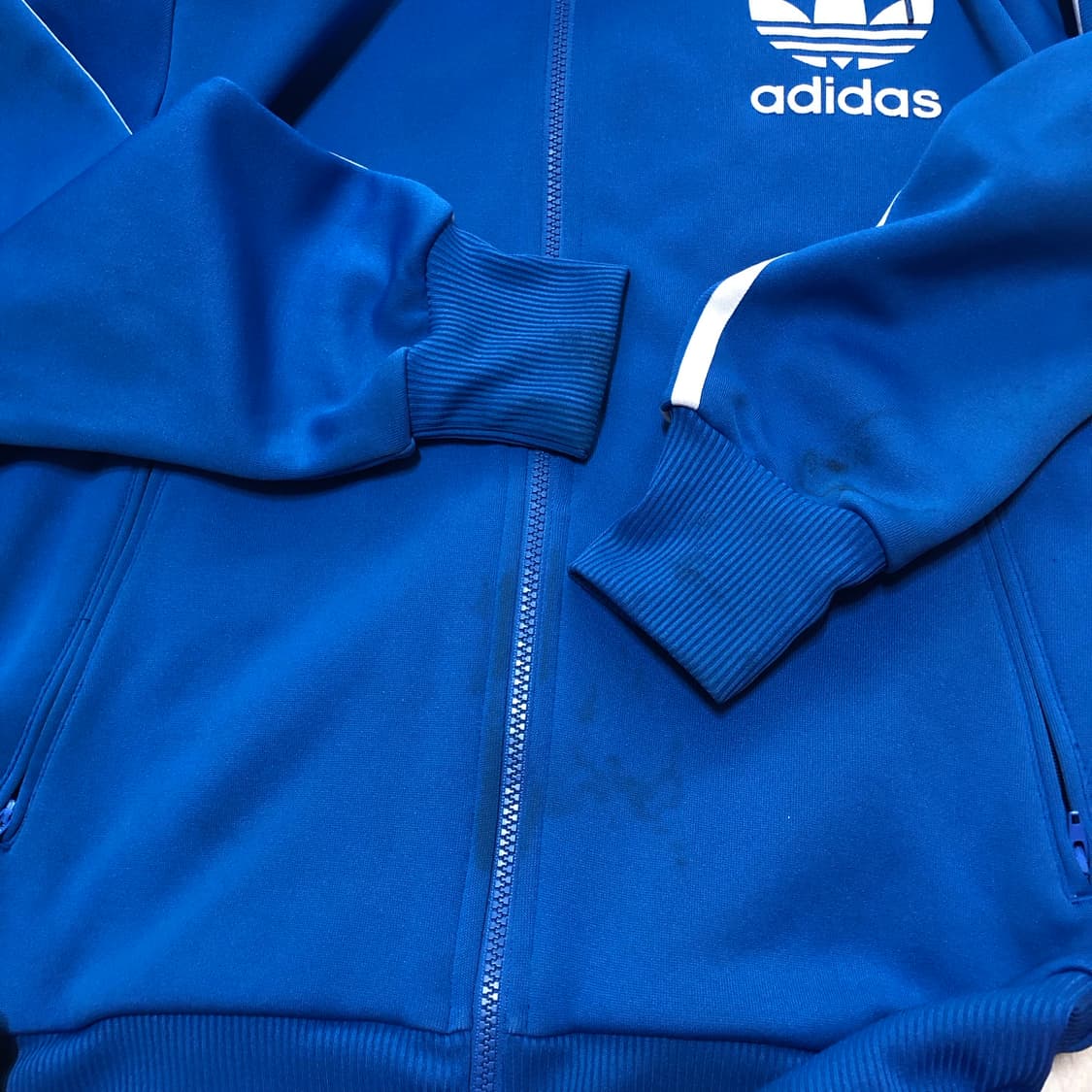아디다스 파랑 후드플락 져지 L 상품이미지3