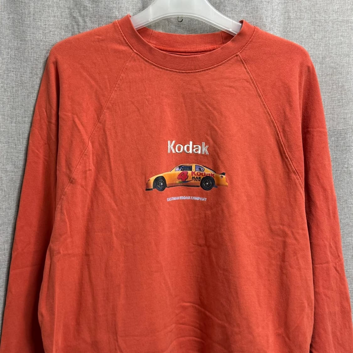 [XL] 코닥(KODAK) 나스카 레이싱 그래픽 피그먼트 긴팔티 상품이미지3