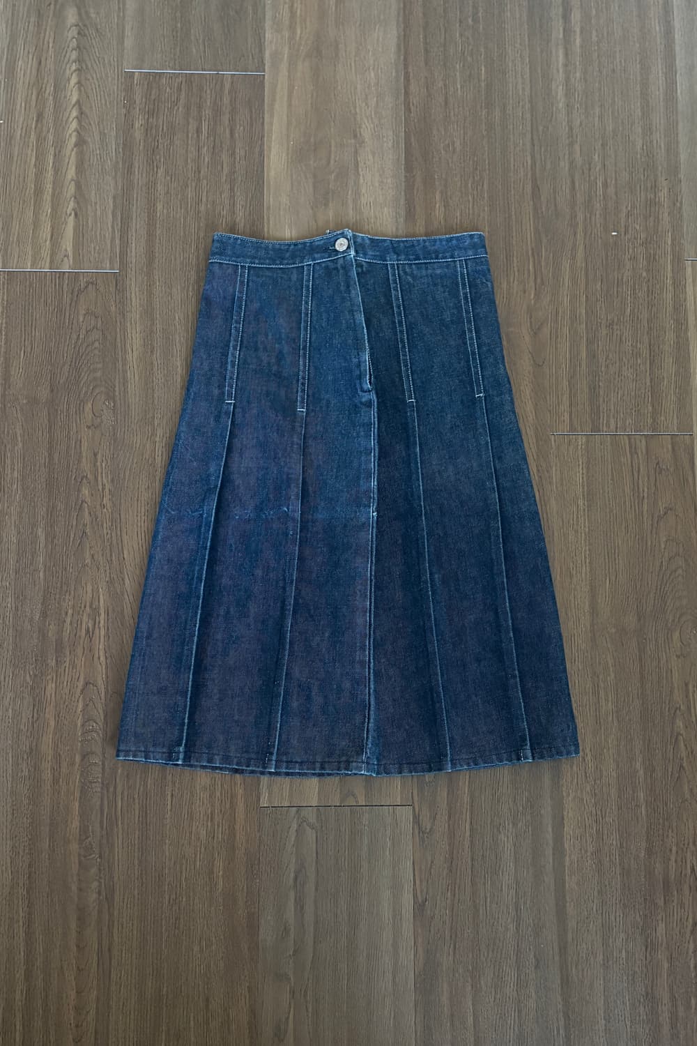 Denim Pleats Skirt 상품이미지4