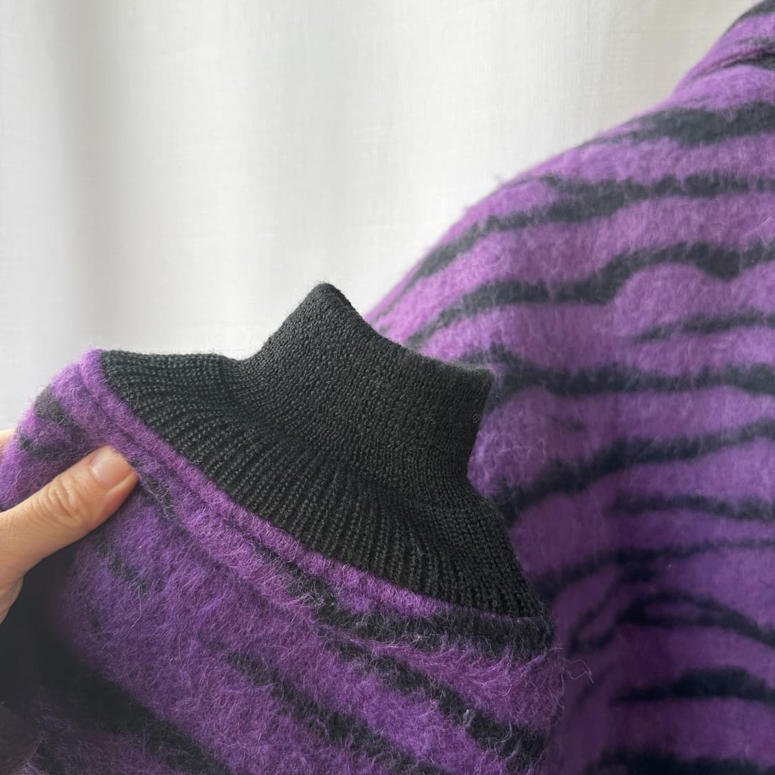 니들스 22AW 타이거 샤기 코치 재킷 퍼플 L 상품이미지4