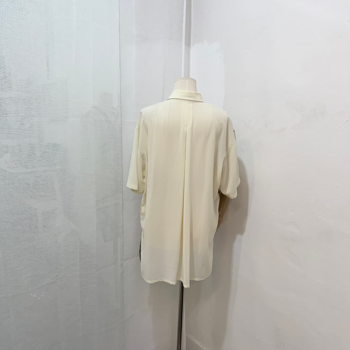 일본빈티지 프린팅 반팔쉬폰셔츠 반팔셔츠 블라우스 3503 상품이미지4