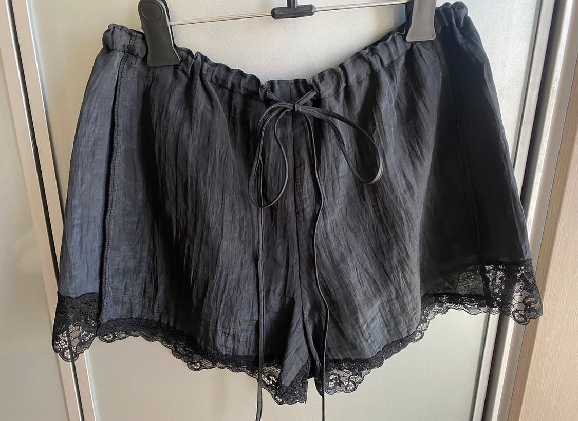 SEO 에스이오 레이스 쇼츠 블랙 상품이미지6