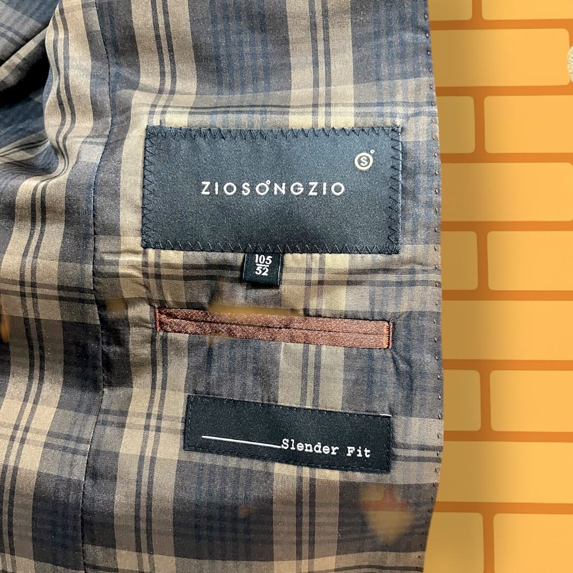 지오 송지오 브라운 블레이저 자켓 (M) 상품이미지6