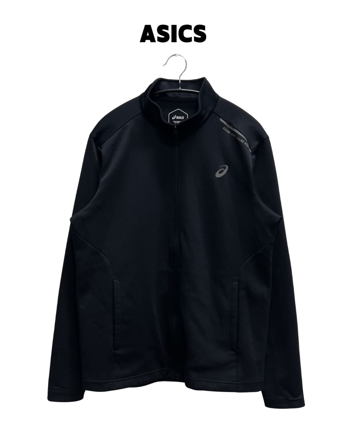 아식스 리플렉티브 트랙탑 져지 블랙 상품이미지1