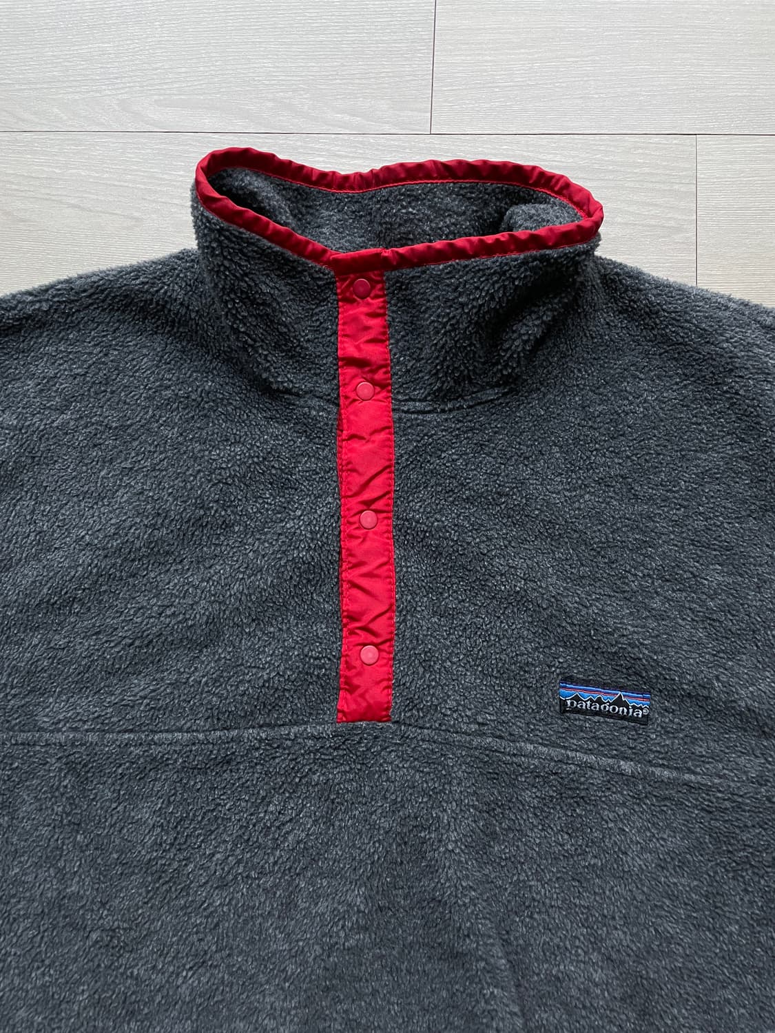 80s 파타고니아 신칠라 그레이 레드 patagonia 빈티지 상품이미지5