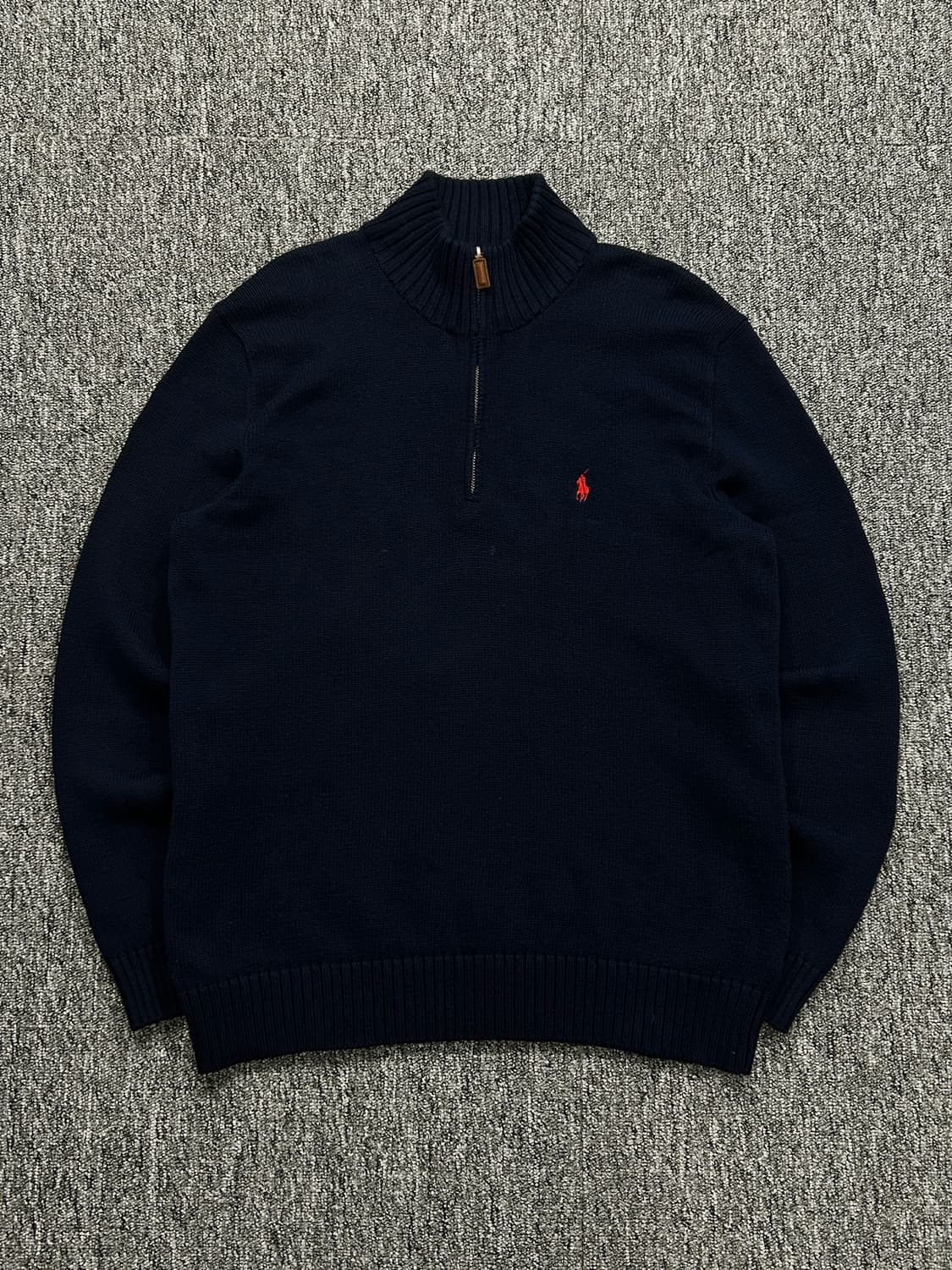폴로 랄프로렌 네이비 하프집업 니트 S  상품이미지3