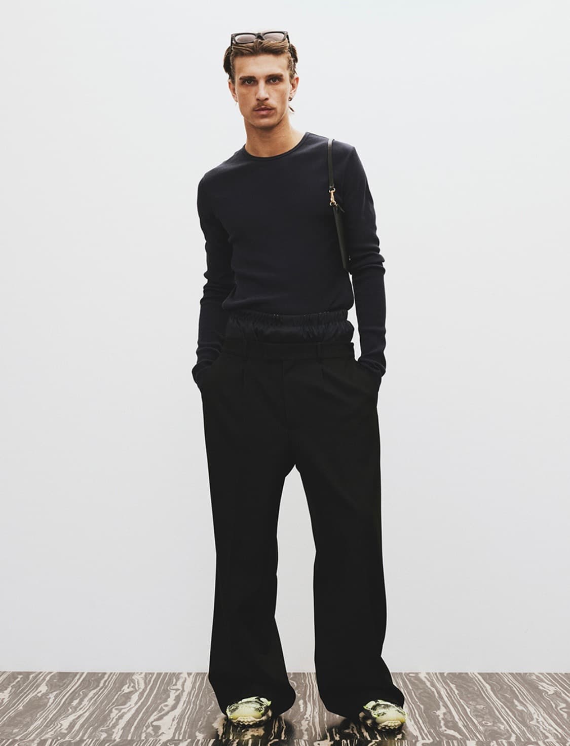 (S) 25SS 렉토 로고 립 저지 롱슬리브 네이비 상품이미지1