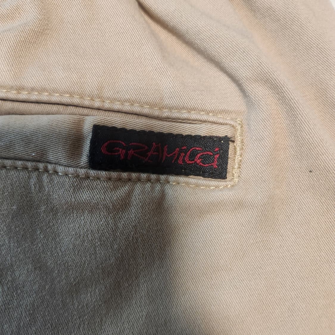 그라미치 베이지색 벨트 면바지 상품이미지5