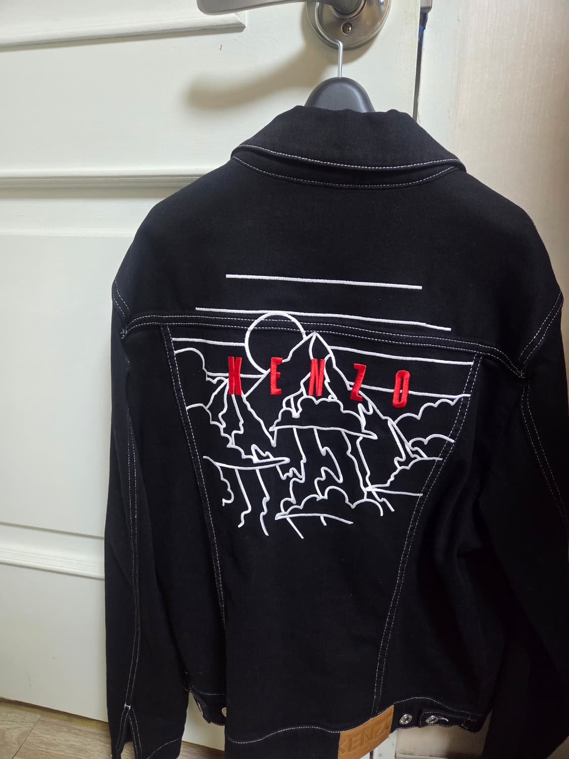 겐조 백로고 데님자켓 블랙 M 상품이미지1