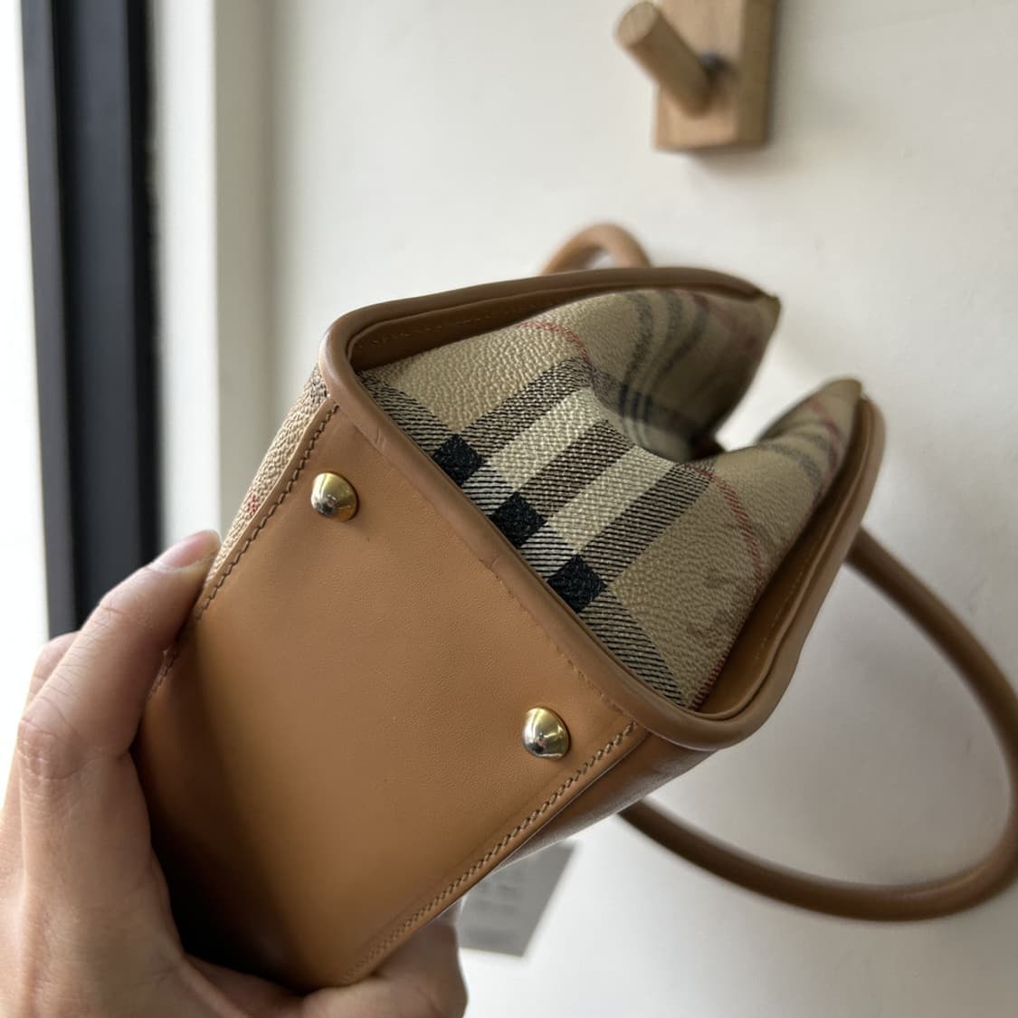 16554 - 올드 버버리 노바 체크 핸드백 상품이미지5