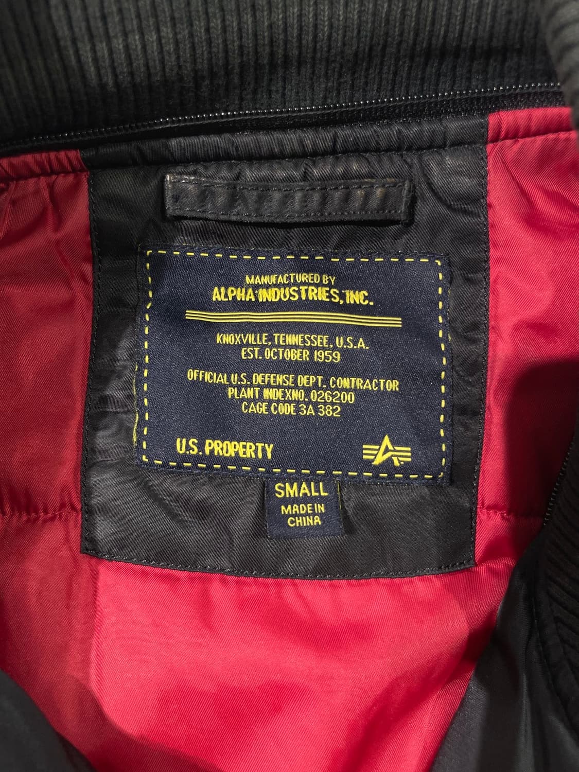 알파 인더스트리 블랙 ma-1 나일론 봄버 자켓 상품이미지7