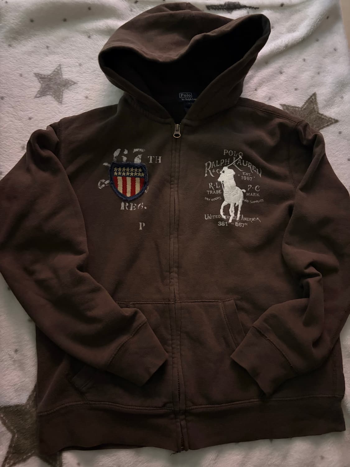 폴로 빅포니 성조기 후드집업 상품이미지1