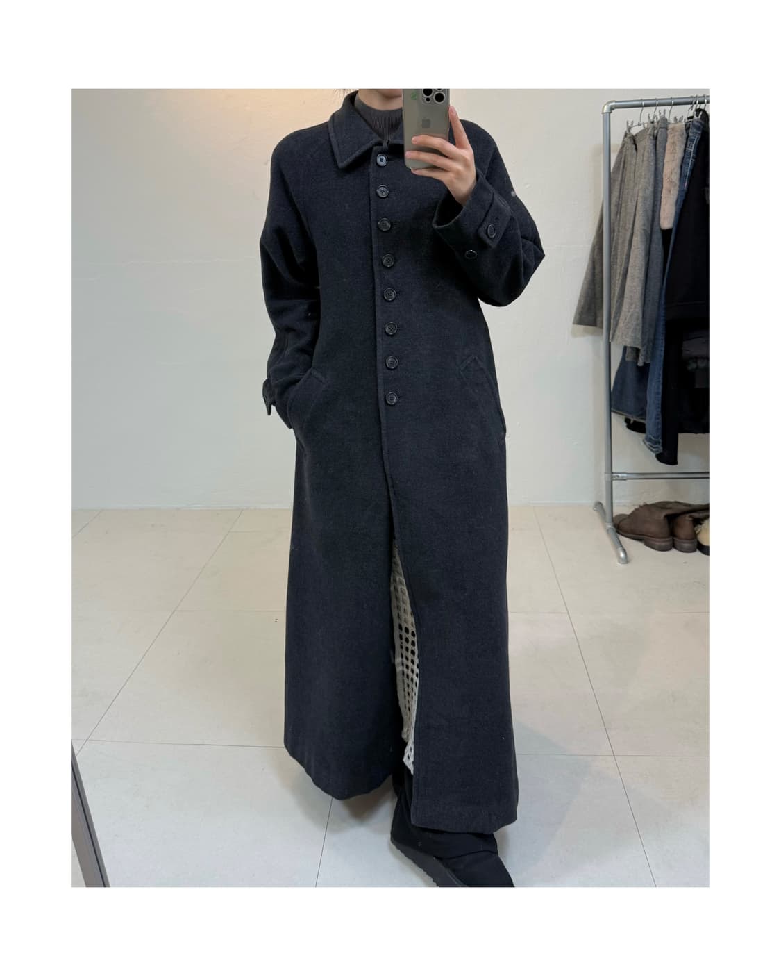 빈티지 맥시 울 코트 상품이미지2