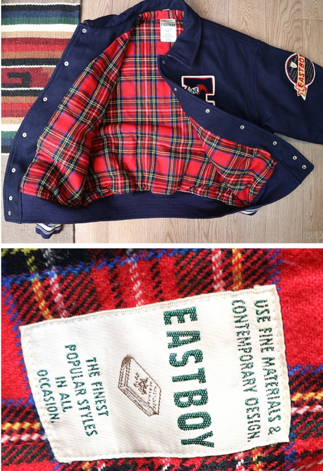 일본판 80 - 90s east boy  이스트 보이 빈티지 바시티 자켓 상품이미지9