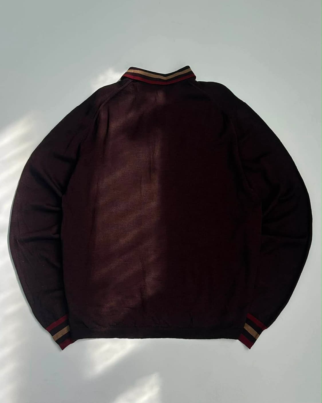 [100] 버버리 잉글랜드 버건디 울 폴로 니트 상품이미지2