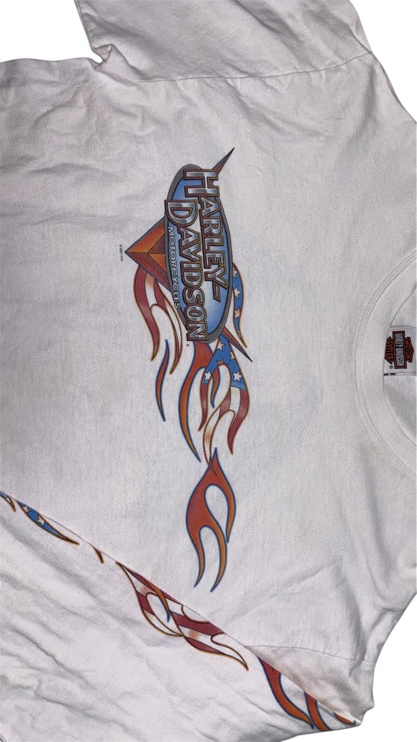 90s Harley davidson flame long-sleeve 상품이미지3