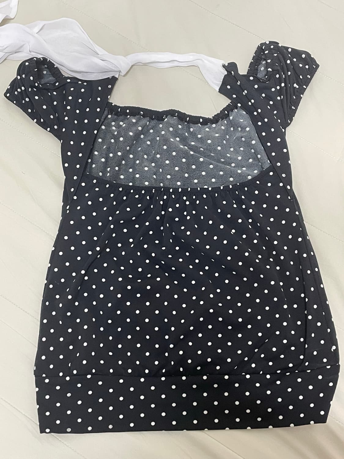 세실맥비 갸루 도트 스카프 탑 상품이미지3