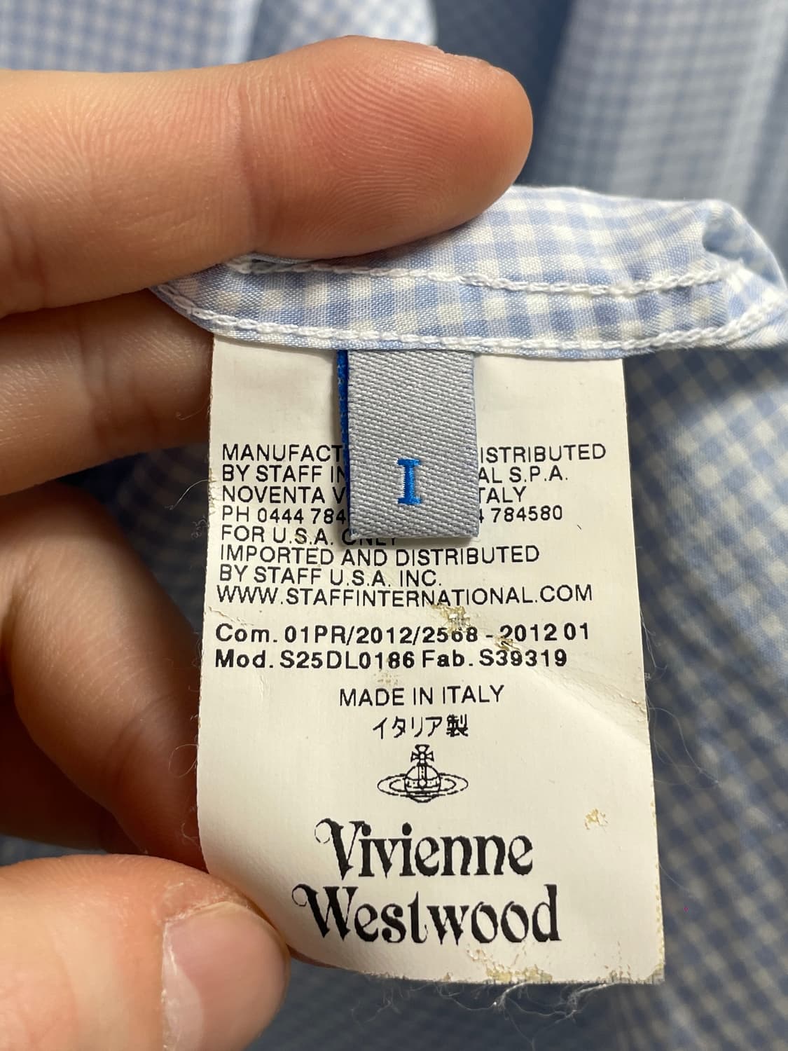 비비안 웨스트우드 맨 깅엄체크 셔츠 (on.738) 상품이미지7