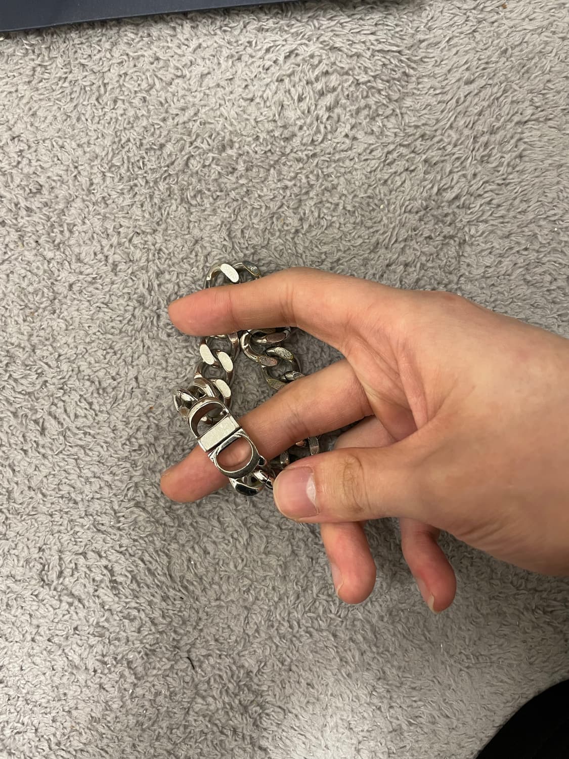 디올 CD아이콘 체인 링크 팔찌 풀구성 상품이미지2