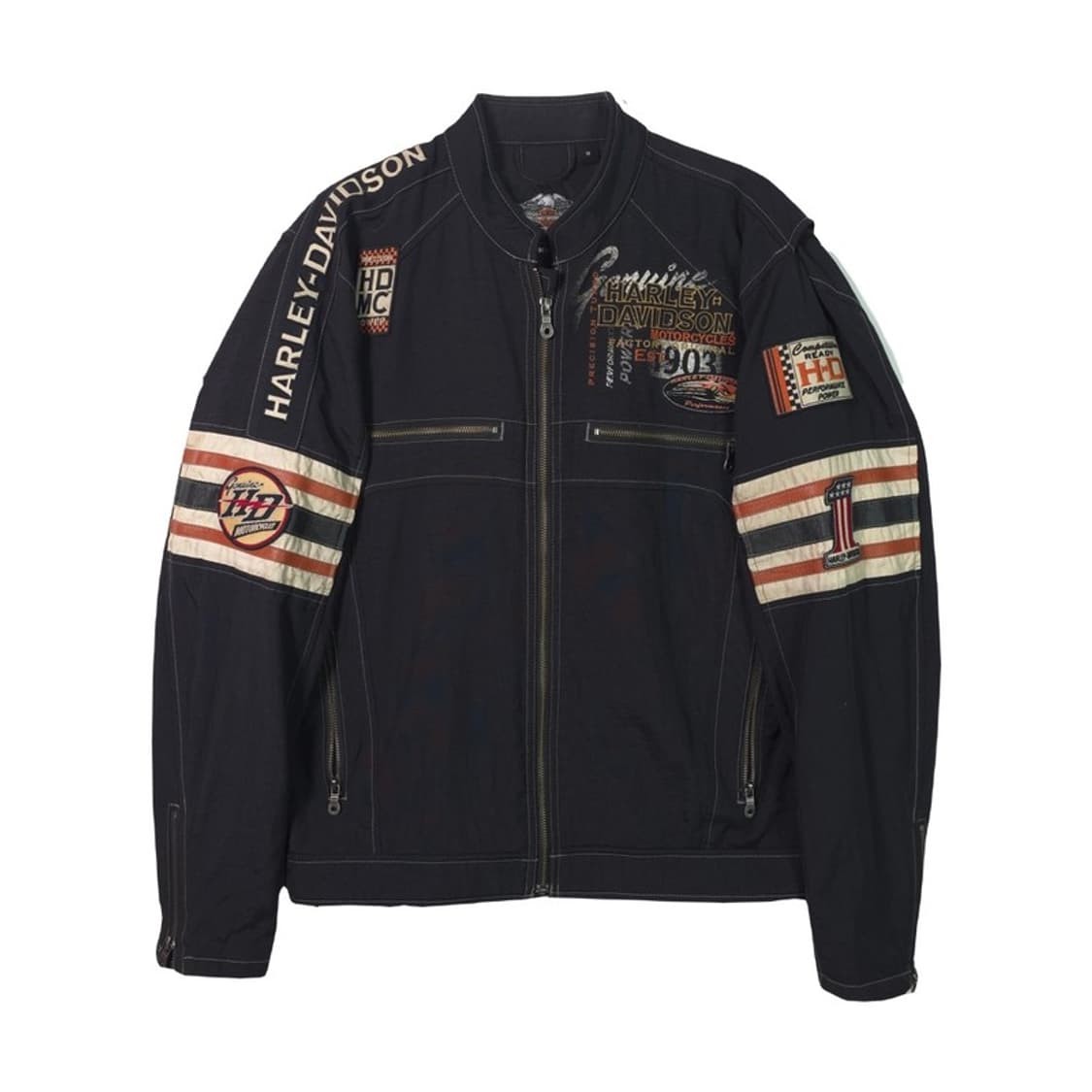 할리데이비슨 아카이브 패치 나일론 레이싱 자켓 M 상품이미지1