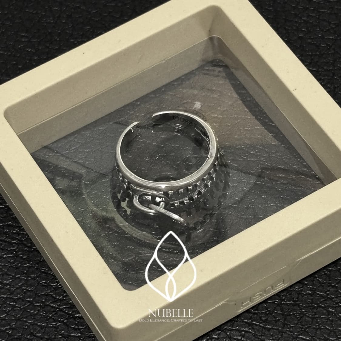 🌗 Antique zip detail ring / 925실버 지퍼 반지 상품이미지3