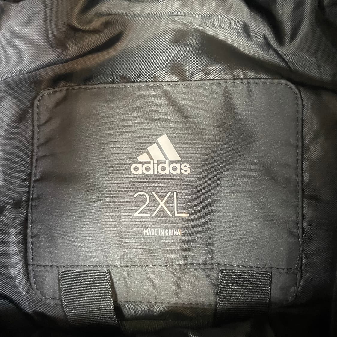 아디다스 블랙 3STR 롱 다운 파카 2XL 상품이미지4