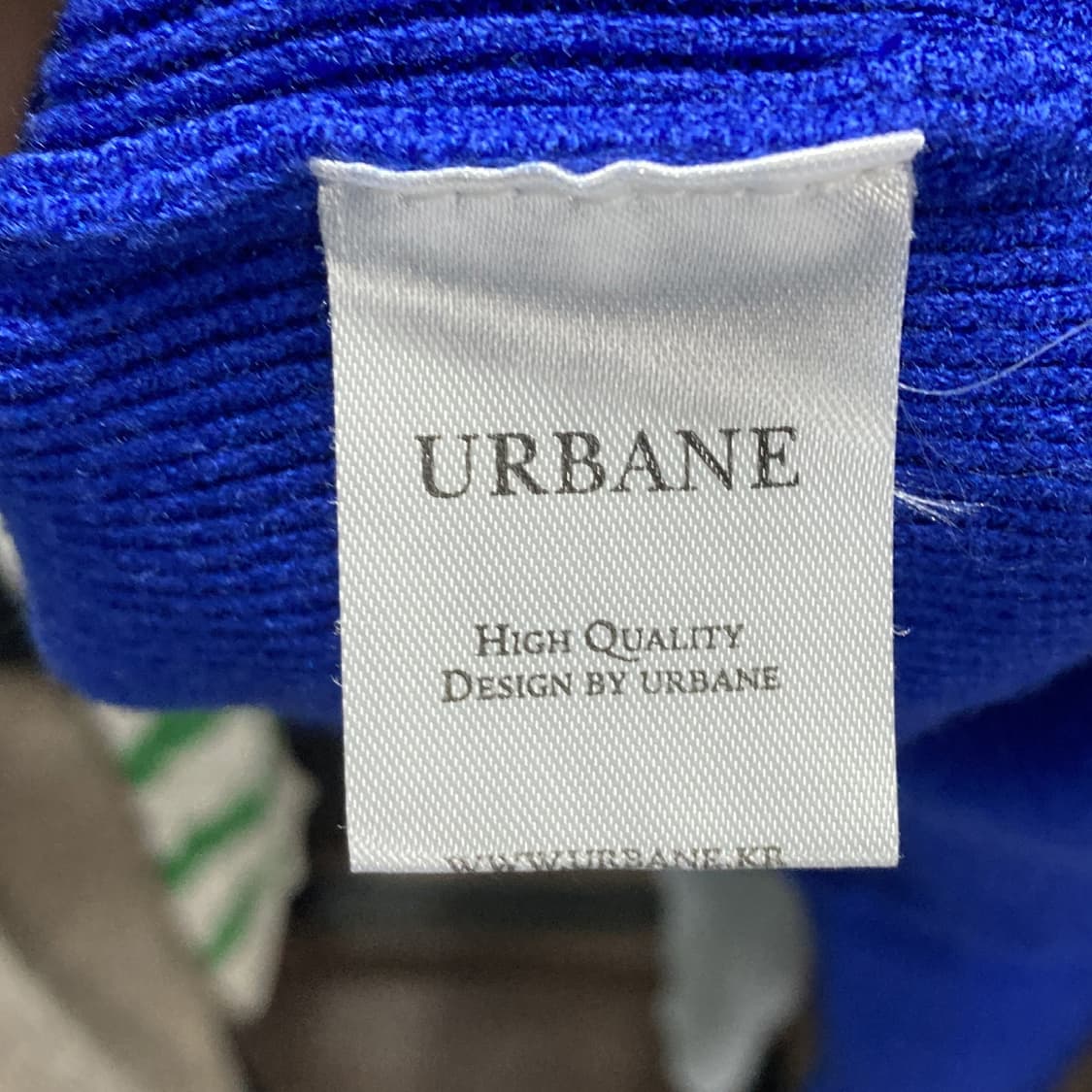 어베인 여성 라운드 니트가디건 블루 55-66  상품이미지5