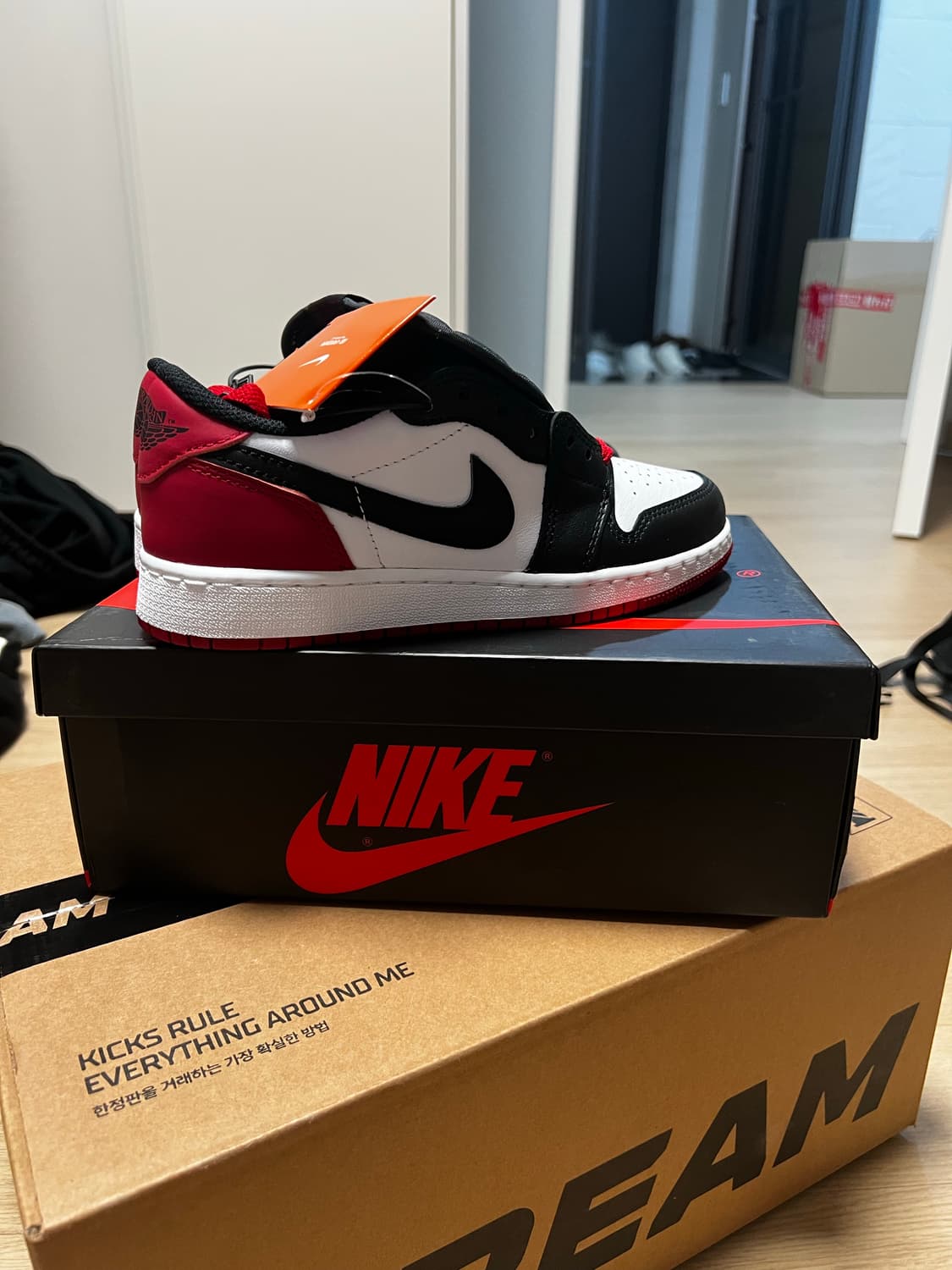 (GS) 조던 1 레트로 로우 OG 블랙토 230 4Y 상품이미지2