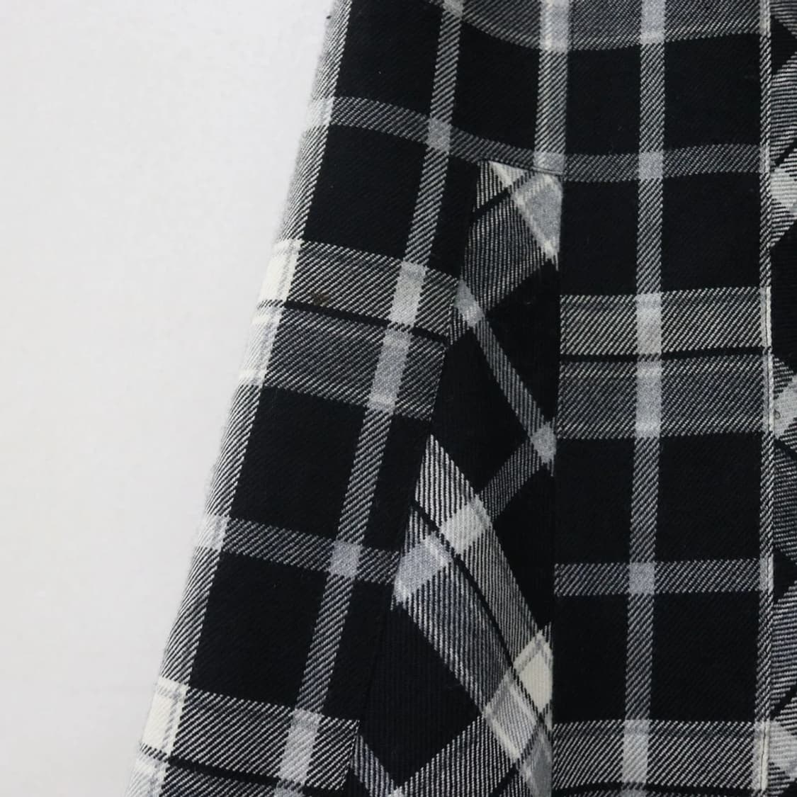 VAREN 체크 머메이드 울 혼방 롱 스커트 61374 상품이미지8