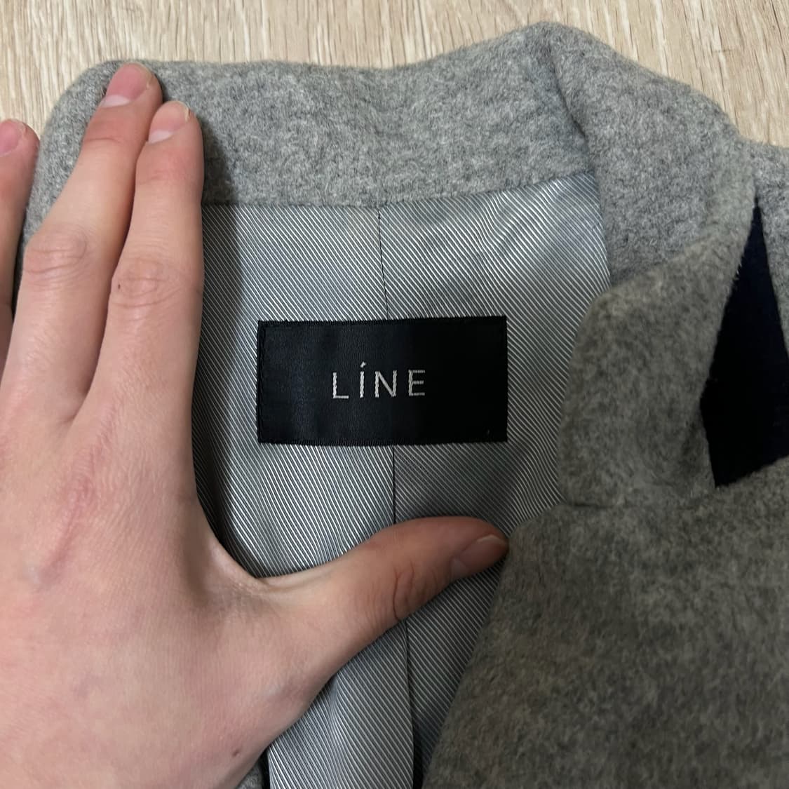 LINE 라인 여성 모직 캐시미어 싱글 코트 85-90-160 상품이미지4