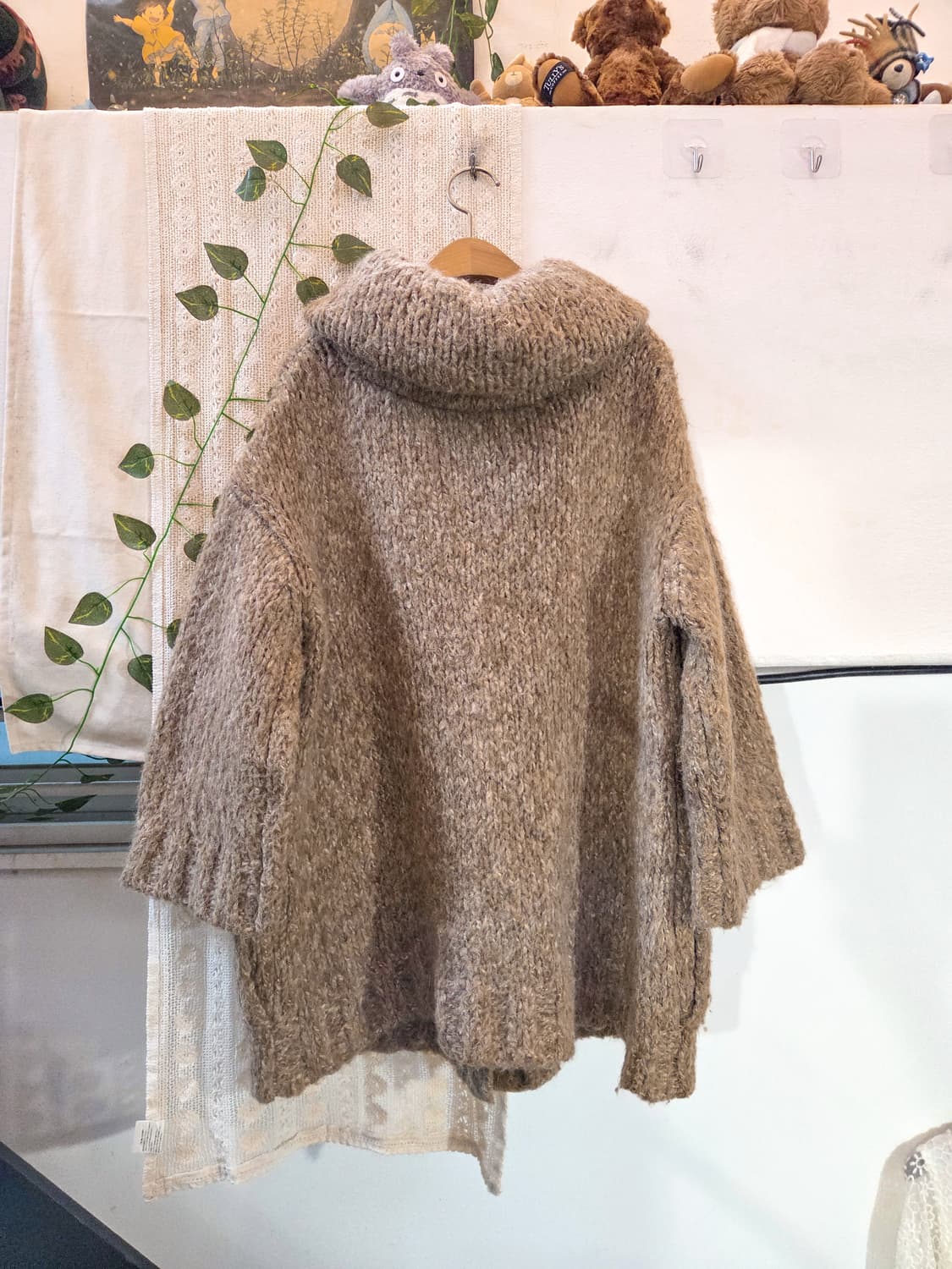 알파카 반팔 가디건 상품이미지5