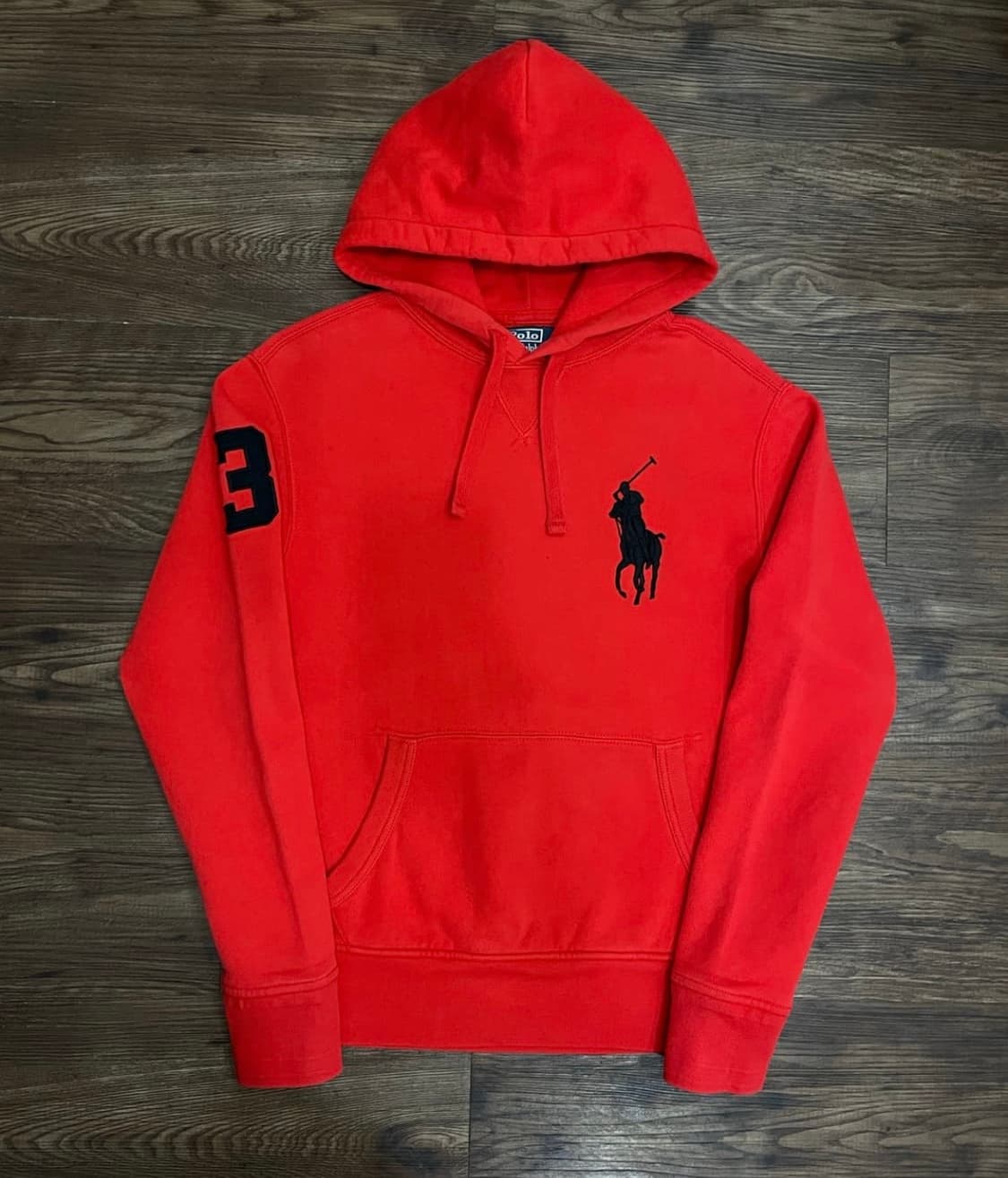 폴로 랄프로렌 빅포니 후드티 레드  상품이미지1