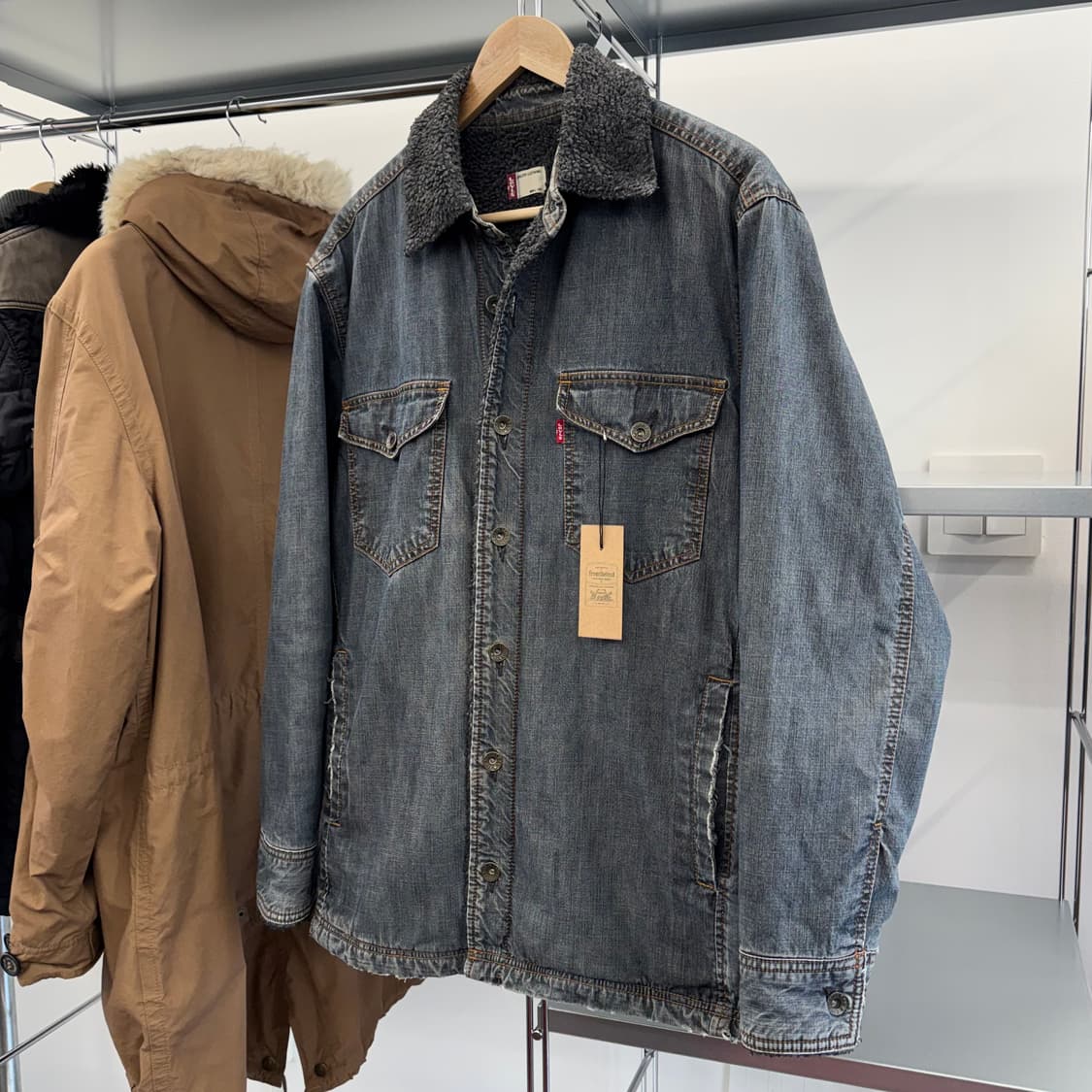 리바이스 워싱 쉐르파 데님 자켓 (L)   상품이미지2