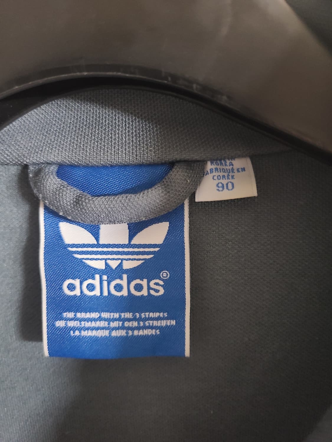 아디다스 삼선 트랙탑 유로파 그레이/형광 상품이미지3