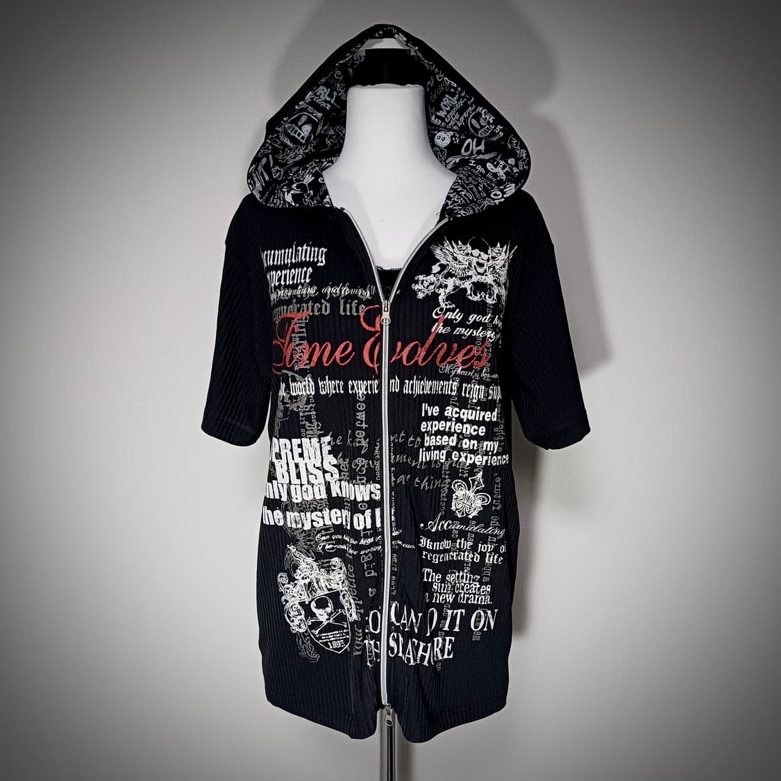 Beaumont Carr 펑크 반팔 투웨이 후드집업 고스펑크 상품이미지2